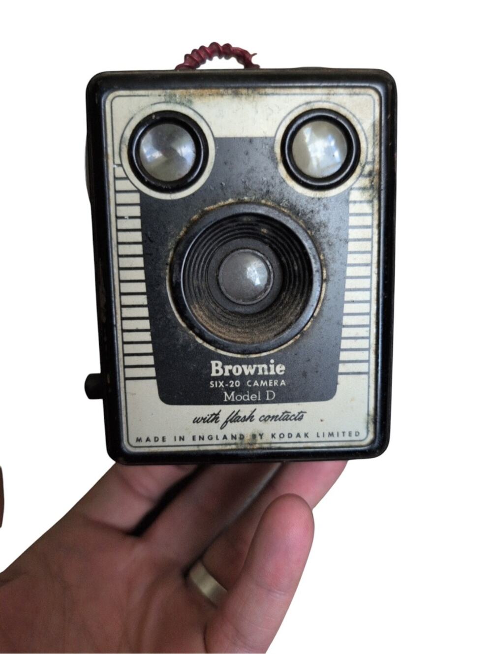 Vintage Kodak Brownie Six-20 Model D Box Camera